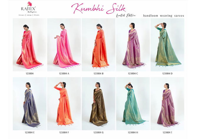 Kumbhi Silk 123004 Colours By Rajtex Wedding Wear Sarees Wholesale Online